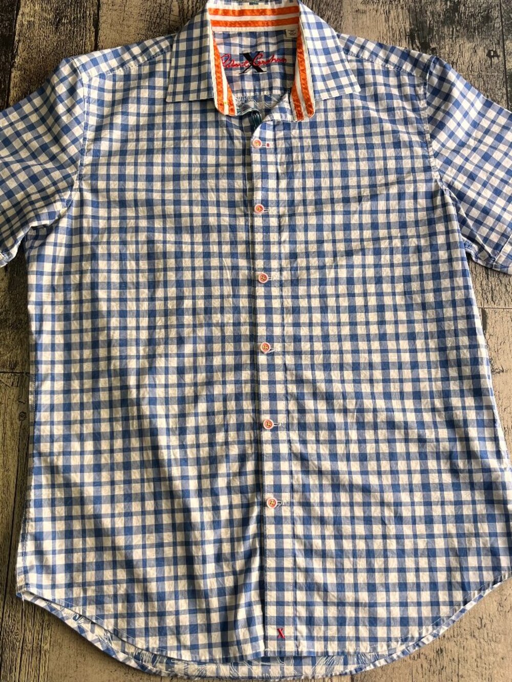 Robert Gaham plaid buttonb down shirt